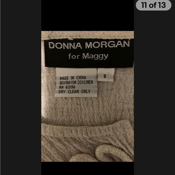 Donna Morgan For Maggy Women’s 3/4 Sleeve Top Tunic Tunic Size 8 - Picture 13 of 13